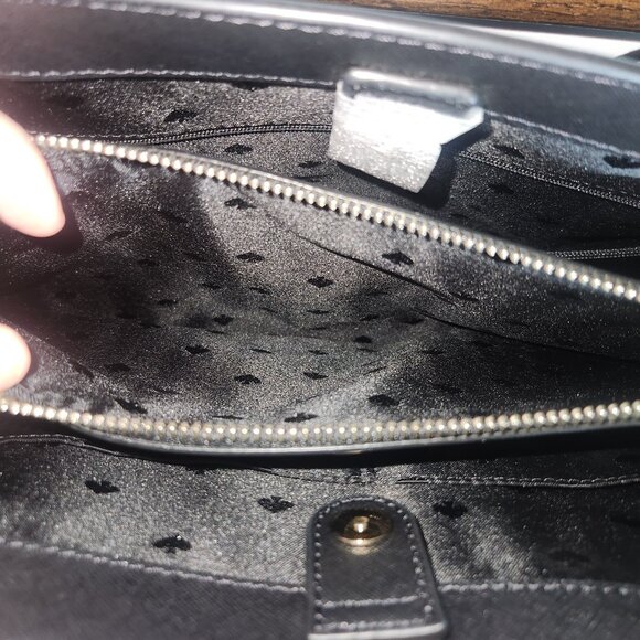 NWT KATE SPADE-MAIDEN WAY-Tote Bag-100% Leather-Saffiano-Black $398 Retail - Picture 15 of 16